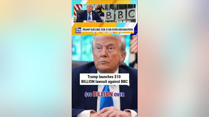 Trump launches $10 billion lawsuit against BBC