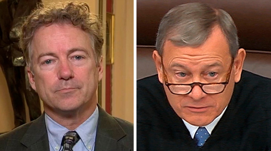 Sen. Paul on Chief Justice Roberts refusing his question during trial