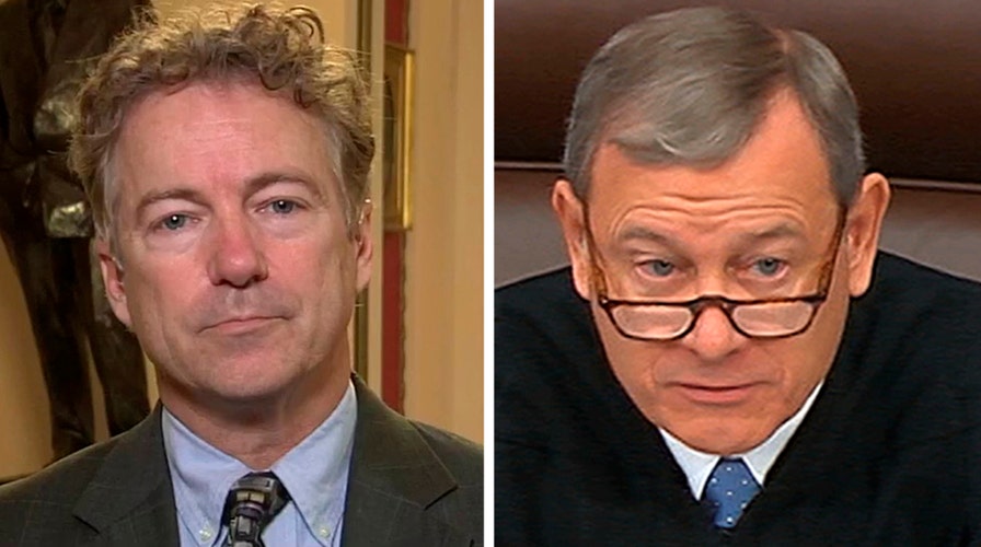 Sen. Paul on Chief Justice Roberts refusing his question during trial