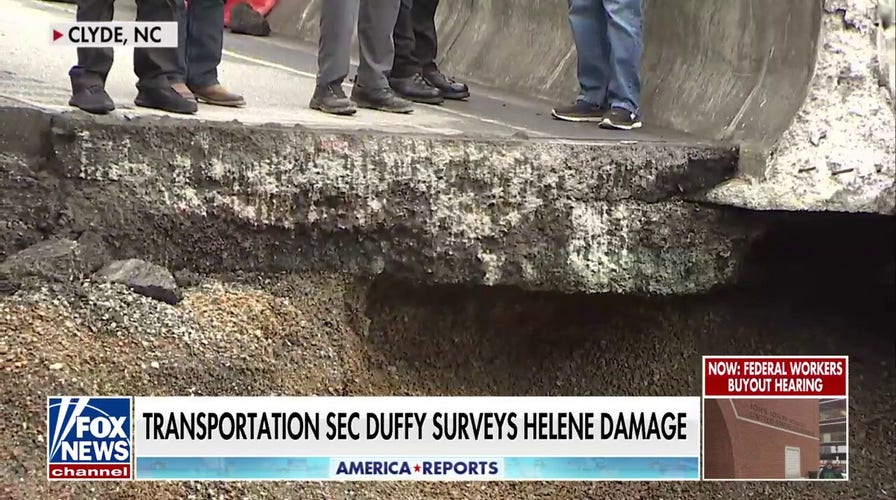 Transportation Secretary Duffy visits North Carolina and surveys hurricane damage