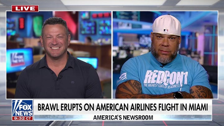 Brawl erupts on landing flight, woman allegedly choked