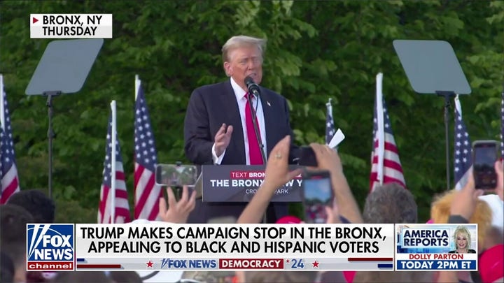 Trump touts record on economy in appeal to minority voters