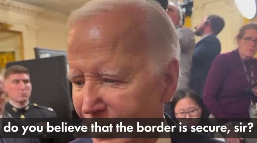 'NO, IT'S NOT': Biden admits the US southern border isn't secure