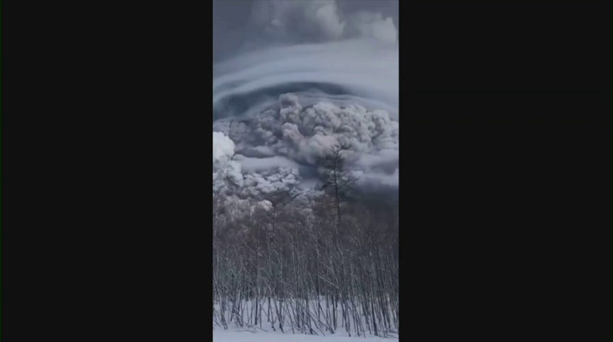 Russia's Shiveluch volcano erupts
