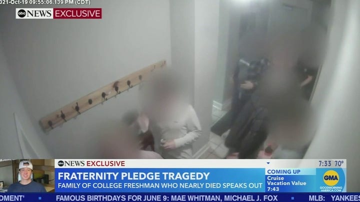 Missouri fraternity video shows pledge ritual that sent student to hospital: needs 'care for life'