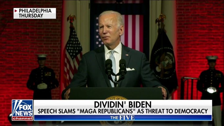 'The Five' break down Biden's polarizing speech attacking 'MAGA Republicans'