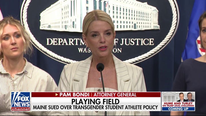 Trump attorney general announces enforcement actions against Maine over transgender sports policies