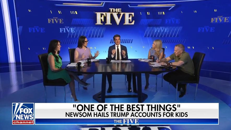 ‘The Five’: Newsom praises Trump in a play for 2028
