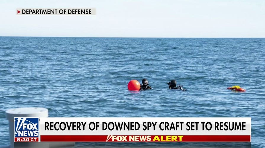Spy craft recovery set to resume off South Carolina coast 
