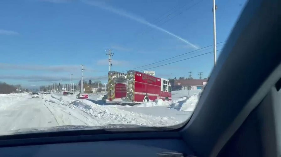 Buffalo winter storm: Vehicles, fire truck seen abandoned in deep snow