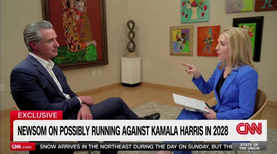 Newsom says 'fate volition determine' if helium faces Harris for president successful 2028