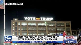 New York Trump sign remains after battle with mayor - Fox News