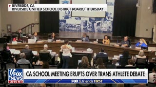 California school board meeting erupts into debate over transgender athlete