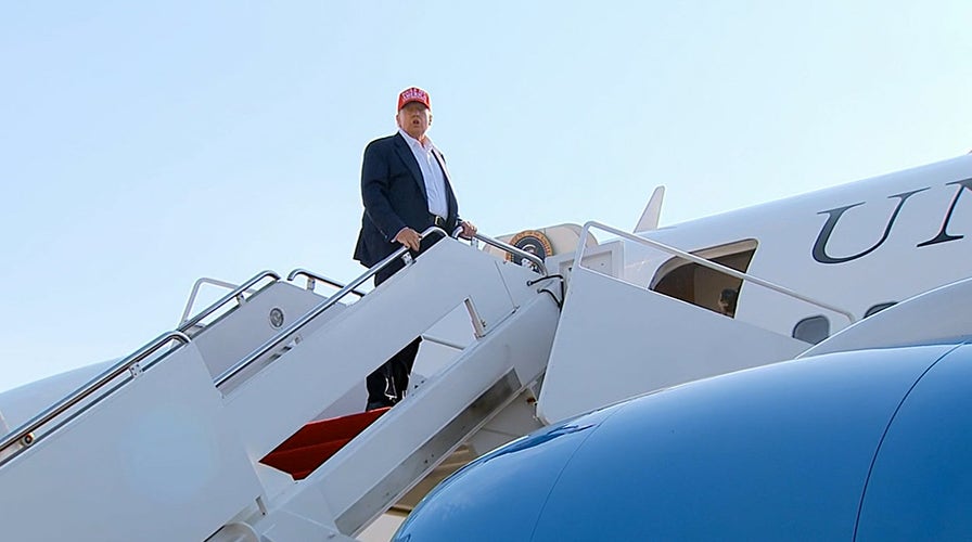 WATCH: President Trump departs White House to visit flood-ravaged Texas
