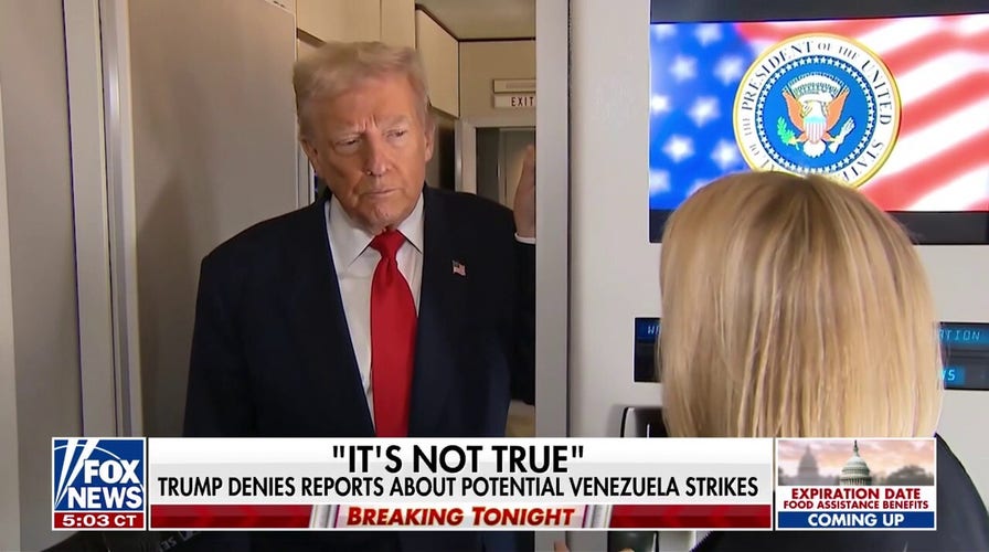 Trump counters reports of possible Venezuela strikes
