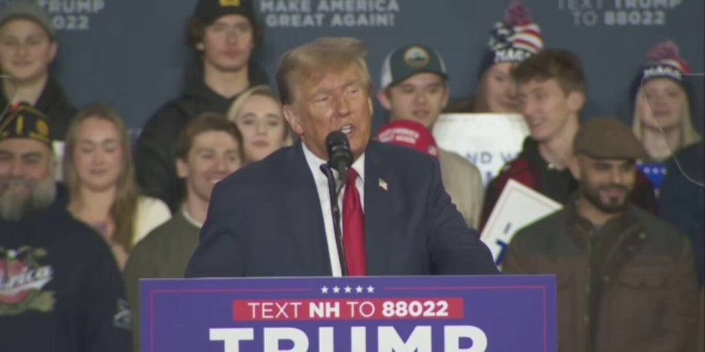 Trump Responds As Protester Interrupts New Hampshire Rally: 'Get Out Of ...