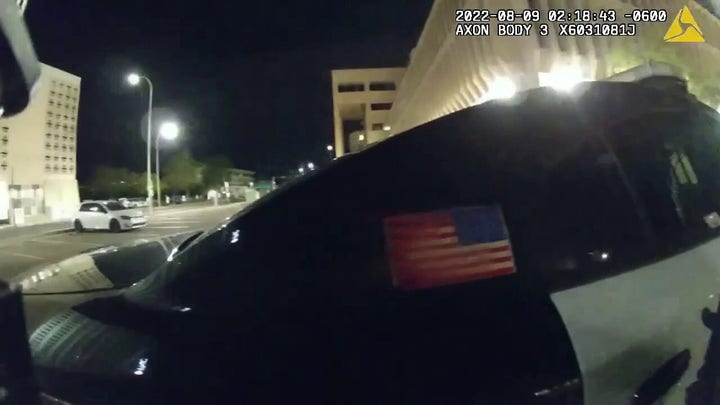 Albuquerque police release body camera video of murder suspect being arrested