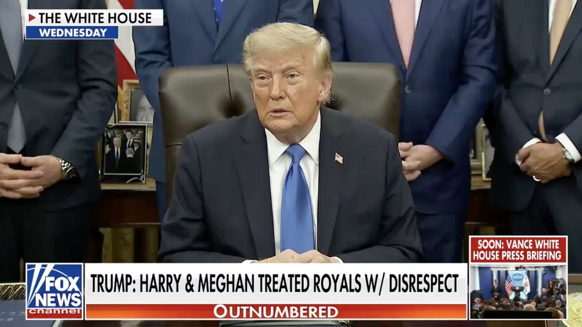 President Trump: I wouldn’t have taken Harry and Meghan back
