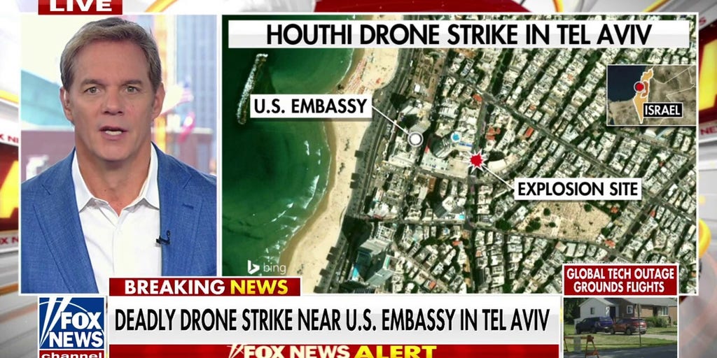 Deadly drone attack near US embassy in Tel Aviv | Fox News Video