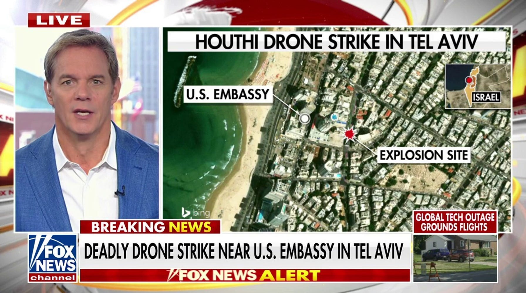 Houthi Drone Attack Rattles Tel Aviv, Sparking Retaliation from US Forces