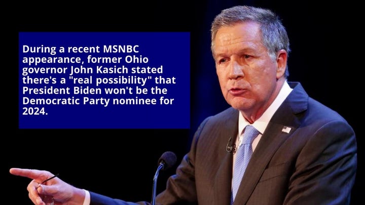 Anti-Trump Kasich stuns MSNBC host by saying there's 'real possibility' Biden won't be candidate