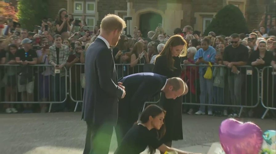 Harry and Meghan appear with William and Kate at Windsor Castle