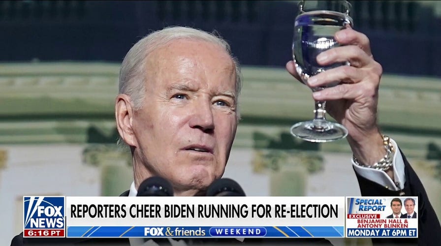 Reporters' cheers indicate praise for Biden's reelection plans at White House Correspondents' Dinner