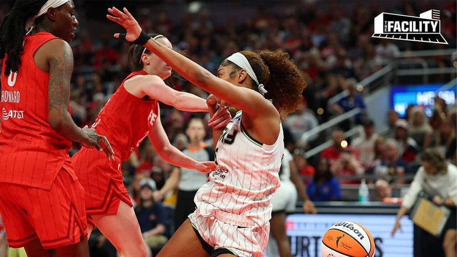 Issue with Angel Reese's reaction to Caitlin Clark's flagrant foul? \| The Facility