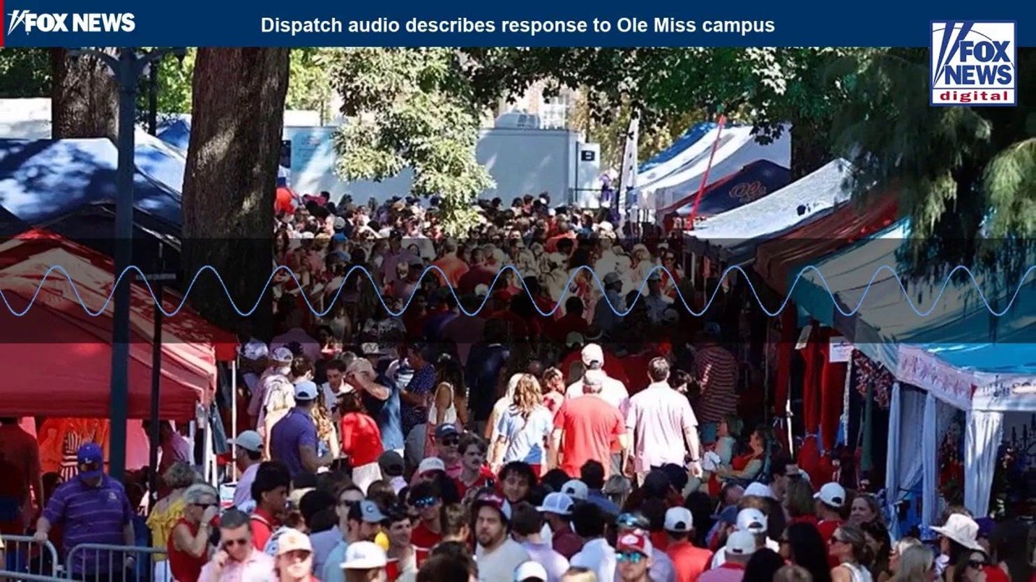 Dispatch audio describes the response to a possible overdose at Ole Miss