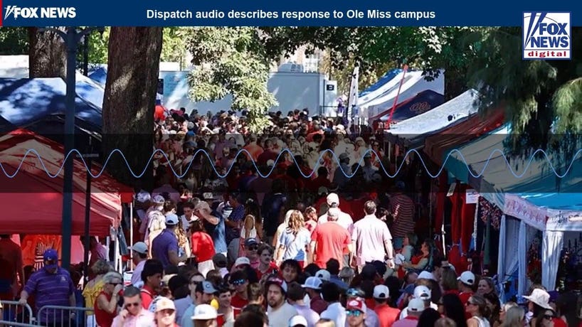 Dispatch audio describes the response to a possible overdose at Ole Miss