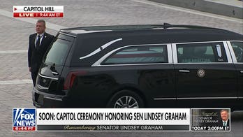 Sen. Lindsey Graham's casket escorted into Capitol Rotunda for ceremony