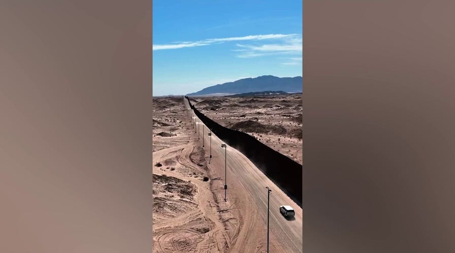 Exclusive video from confederate borderline partition arsenic Trump ramps up construction