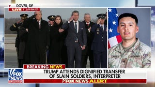 Trump, Iowa officials salute dignified transfer of slain soldiers and interpreter