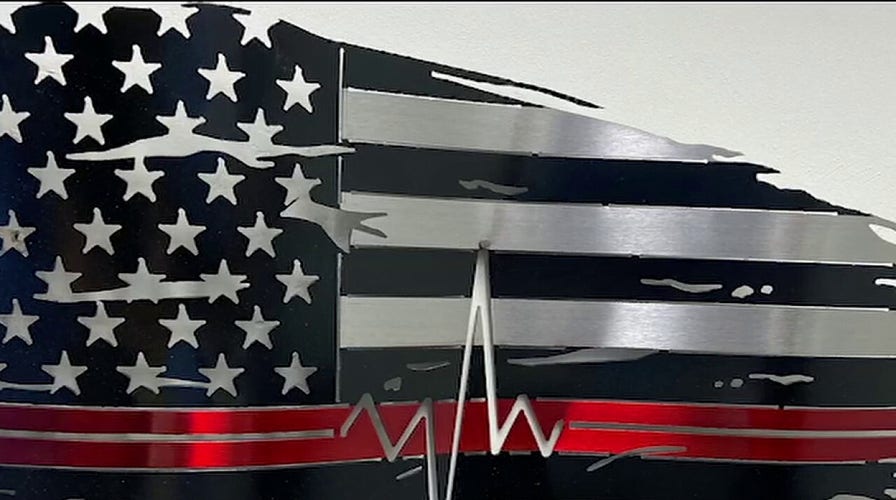 Wisconsin artist donates metal flags to heroes on the front line of the coronavirus fight