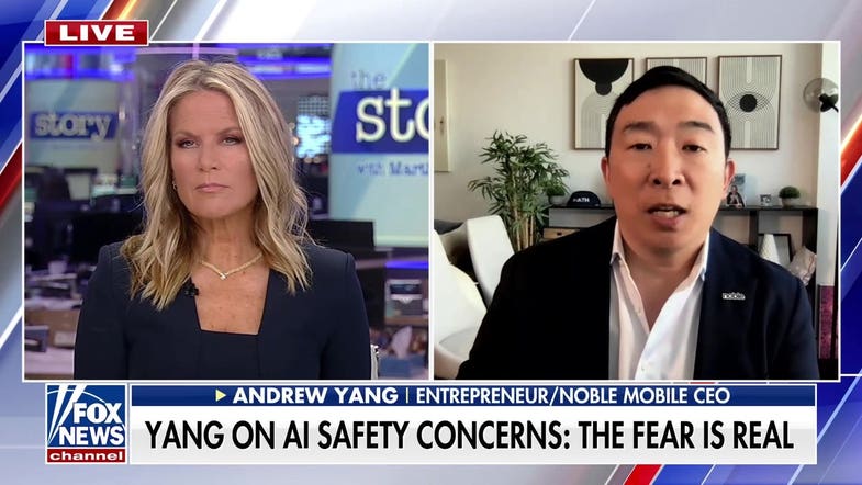 Andrew Yang warns of 'very real' possibility of AI doom