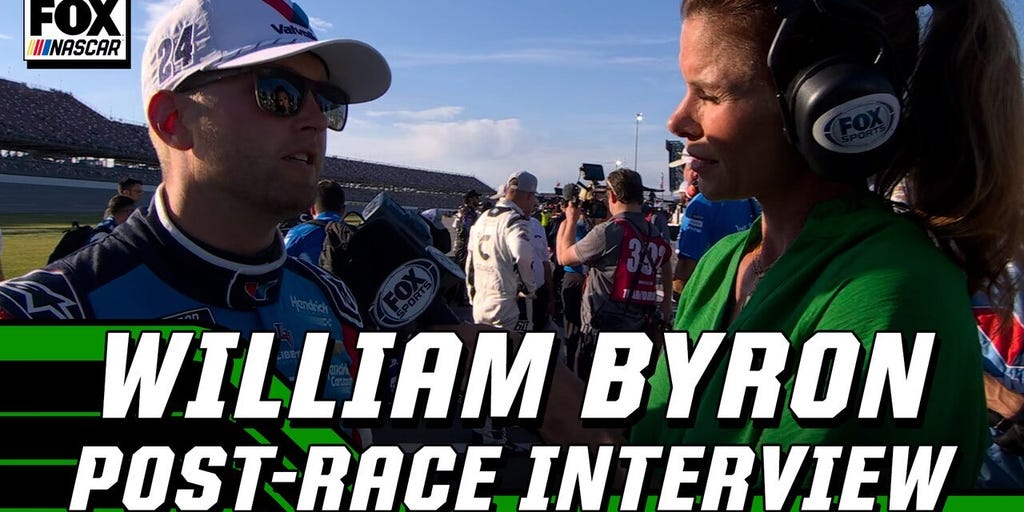 William Byron's post-race interview from Talladega Superspeedway | NASCAR on FOX