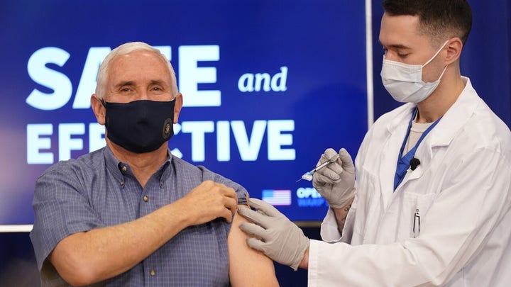 Pence receives coronavirus vaccine, praises Operation Warp Speed: 'Truly a medical miracle'