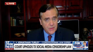 Turley: 'Enormously important case' over social media censorship - Fox News