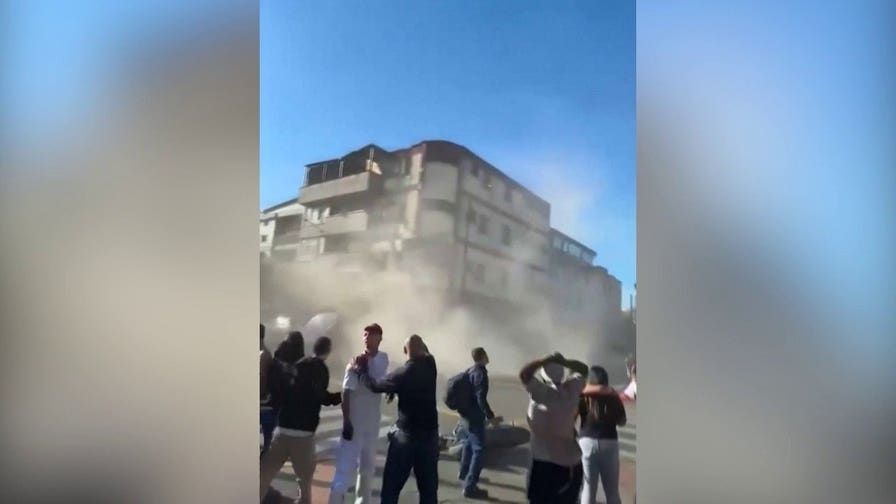 Colombia building collapses on camera after deadly earthquake