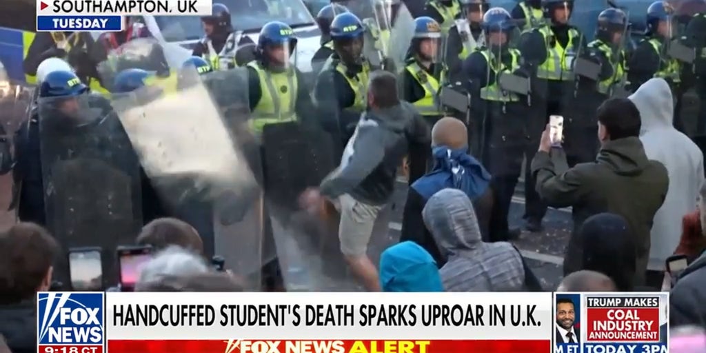 Handcuffed student's death sparks uproar in UK