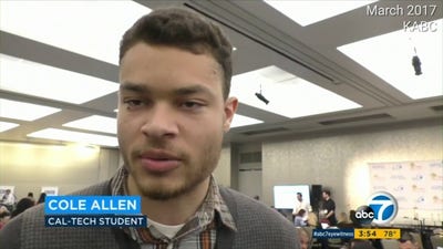 91���� Digital unearths video with alleged gunman Cole Allen explaining a safety device he configured for wheelchairs