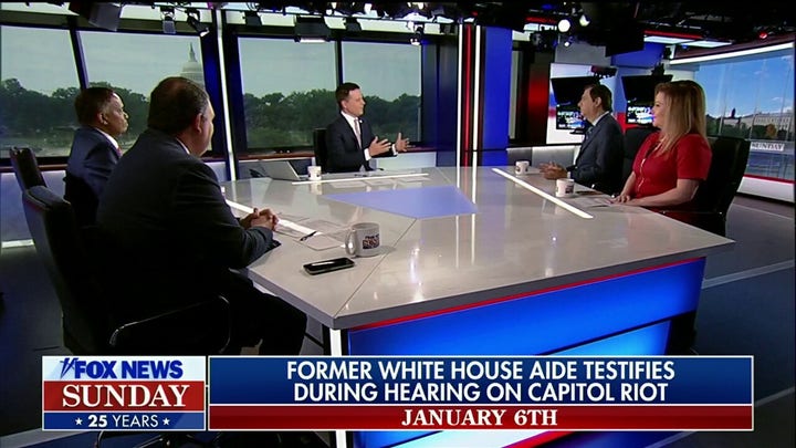 Former White House aide Cassidy Hutchinson testifies under oath before January 6 committee