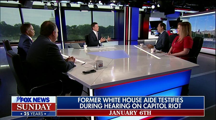 Former White House aide Cassidy Hutchinson testifies under oath before January 6 committee