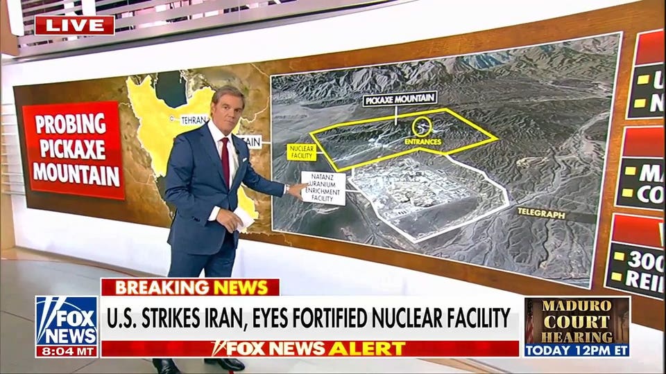 US threatens Iran's Pickaxe Mountain nuclear site