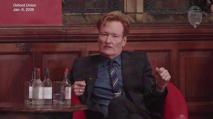 Conan O'Brien calls out ‘F Trump’ comics