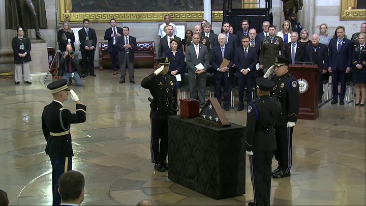 Medal of Honor recipient lies in honor at US Capitol