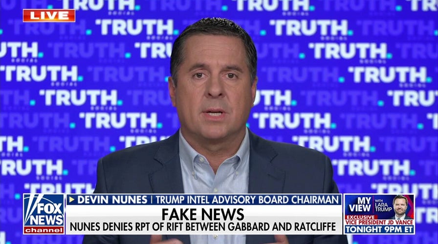 Nunes speaks on report of rift between Gabbard, Ratcliffe