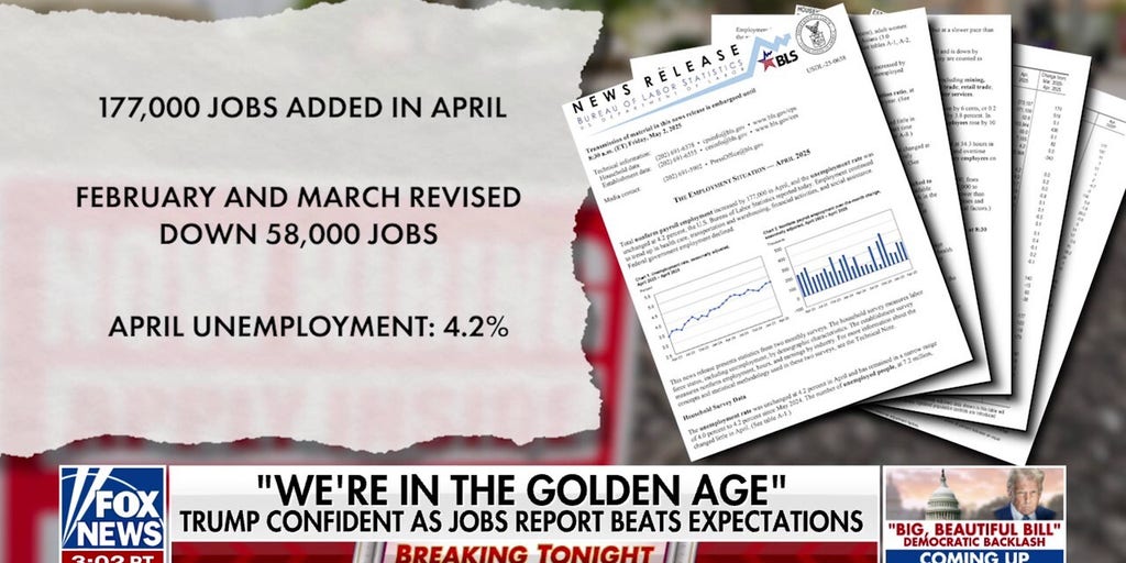 Trump remains confident in economic strategy amid strong April jobs report