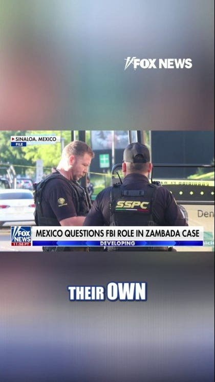 Mexico questions FBI role in Sinaloa Cartel boss' abduction