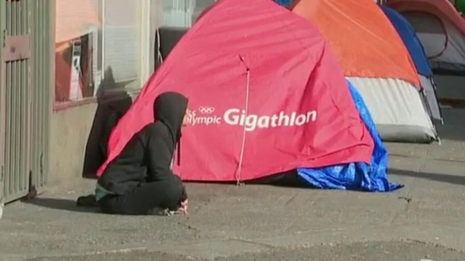 Las Vegas Parking Lot Turned Into Temporary Homeless Shelter After